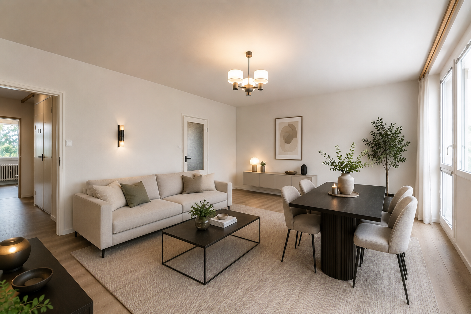 Prodej bytu 3+1 68 m² s lodžií v zeleni ulice Žandovská, Praha - Střížkov